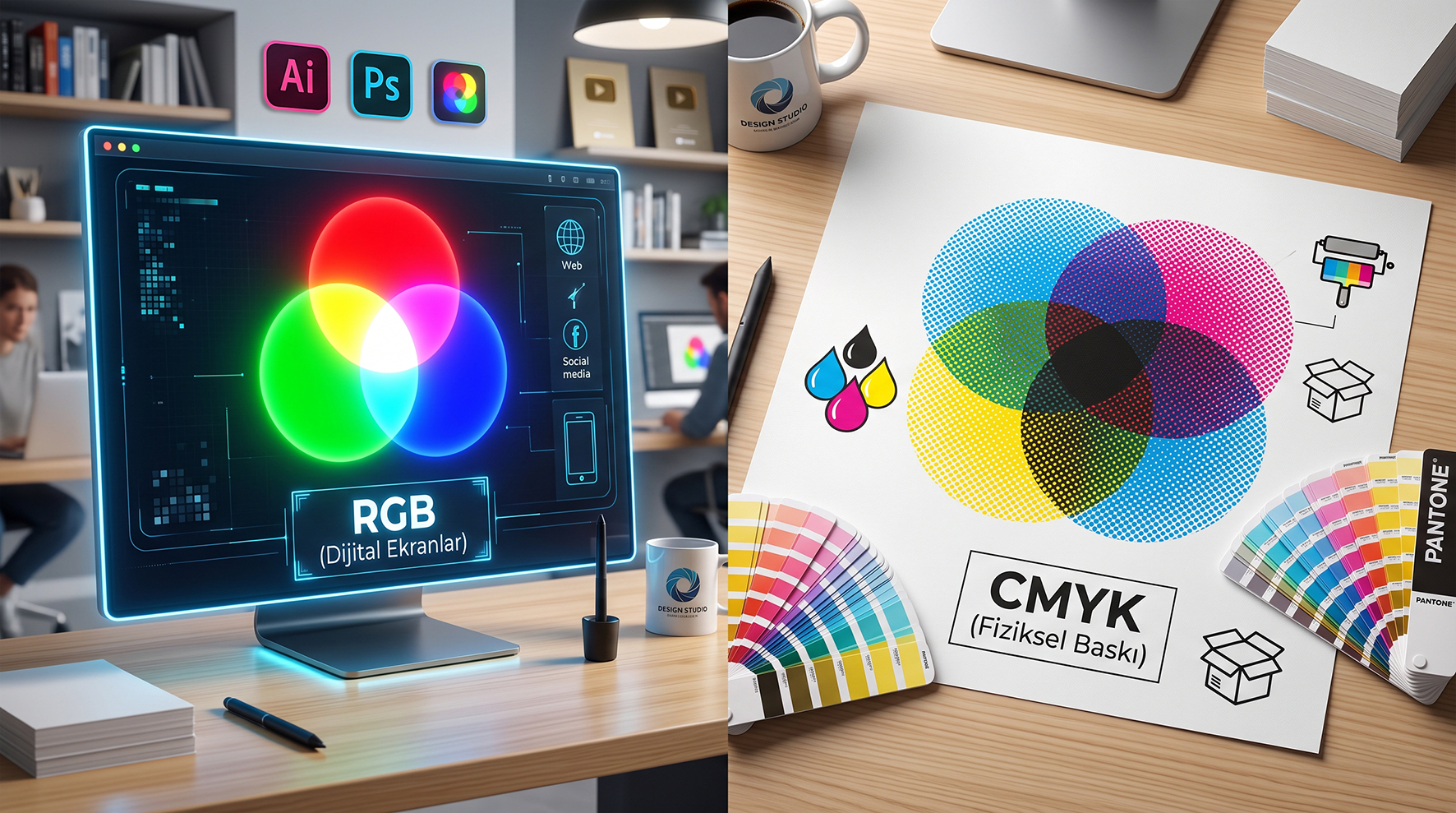 RGB ve CMYK Renk Kodlarının Farkları
